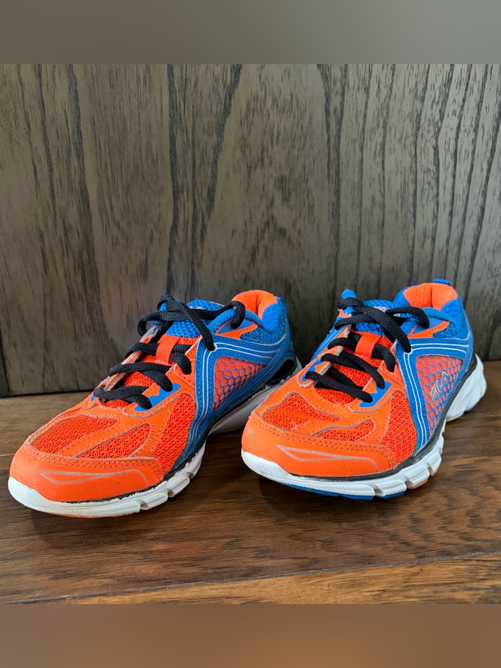 FILA Kids Athletics Shoes Blue Orange Size 1